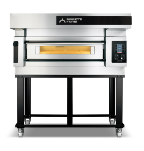 Moretti Forni S105E1 Electric Pizza Oven (One Deck) With Standard Open Frame Base Chamber Dim. 37-1/2 X 49-3/4 220v/60-50/3 Ph