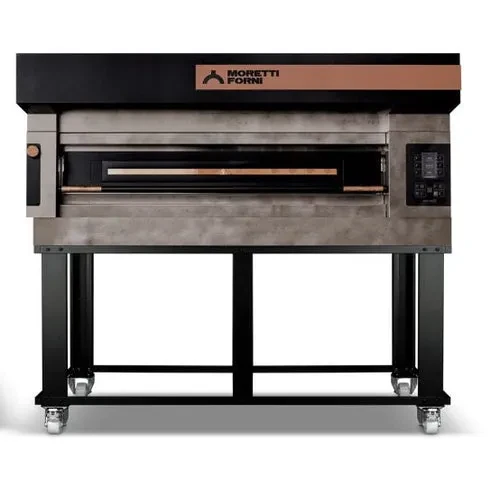 Moretti Forni S125E1 48.75"W serie S Single-Deck Electric Pizza Bake Oven ICON Finish, Brick Baking Surface,16 Pizza Capacity, 1 Baking Chamber 48.75"Wx49.80D"x6.25"H, 17.3 kW