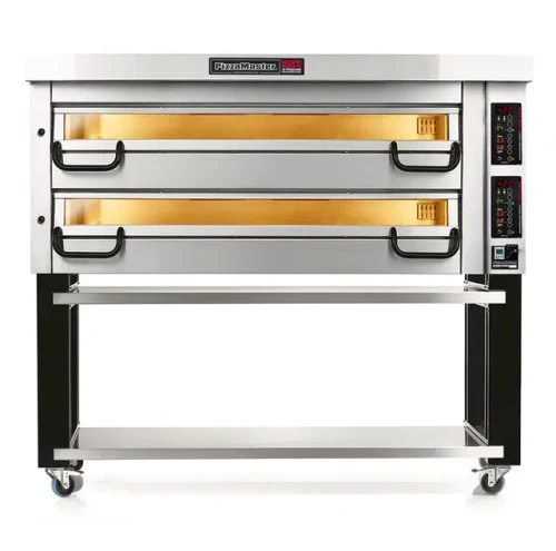 PizzaMaster PM 842ED - 800 Series Modular Deck Type Electric Pizza Bake Oven, Excellent Heat Distribution/Highly Efficient, 2 Decks, Baking Surface 64"W x 32"D, 230V, 1/3 Phase, 17.0 kW