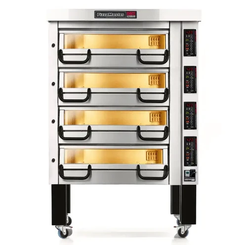 PizzaMaster PM 924ED - 900 Series Modular Deck Type Electric Pizza Bake Oven, Stone Hearth with Dual Halogen Lighting, 4 Deck, Baking Surface 36"W x 36"D, 208/240V, 1/3 Phase, 10.9/11.9 kW