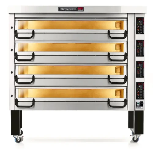 PizzaMaster PM 944ED - 900 Series Modular Deck Type Electric Pizza Bake Oven, 3 Heat Zones Top, Bottom, Front/XTREME Performance , 4 Decks, Baking Surface 72"W x 36"D, 208/240V, 1/3 Phase, 21.3/23.2 kW