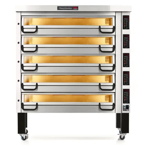 PizzaMaster PM 945ED - 900 Series Modular Deck Type Electric Pizza Bake Oven, 3 Heat Zones Top, Bottom, Front/XTREME Performance , 5 Decks, Baking Surface 72"W x 36"D, 208/240V, 1/3 Phase, 21.3/23.2 kW