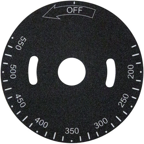 Vulcan Hart 00-498037-0000A PLATE,TEMP DIAL , 200-550F(228-1298)