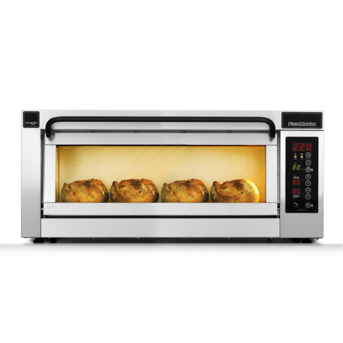 PizzaMaster PM 451ED-1DW 450 Series Compact Electric Stone-Hearth Performance CounterTop Pizza Bake Oven, Unique Scandinavian Design, Single Deck, 36.2" x 18.1 Deck Size, 1 Chamber/1 Stone, 7.21 kW
