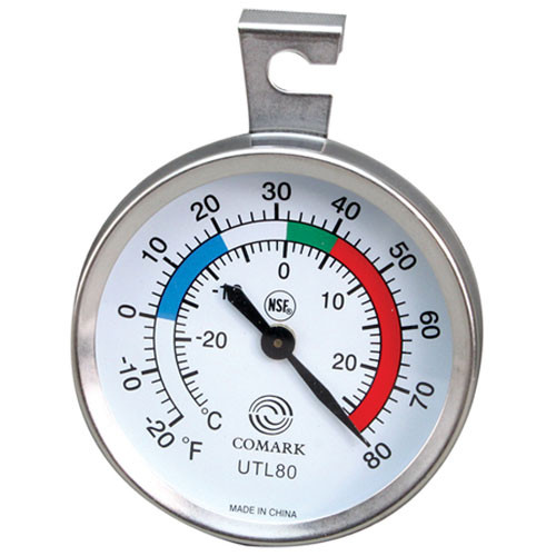 Comark COKUTL80 (or Equivalent) Stick And Stay Refrig/Freezer Thermomet (81-135)