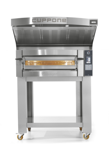 Cuppone ML435/1TS-B6-US Michelangelo 47.3"W Single Deck Pizza Bake Oven, Touch Screen Control, (4) 13" Pizza, 5.5"H Cordierite Deck - 5.8 kW