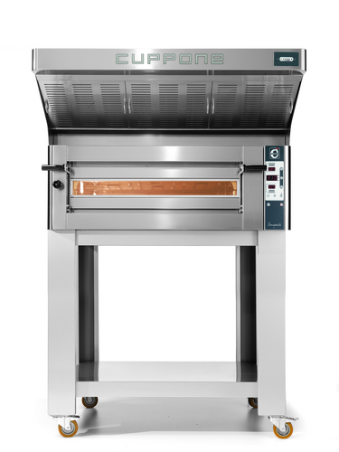 Cuppone DN935/1CD-B6-US DONATELLO 59.5"W Electric Single Deck Commercial Pizza Bake Oven, CD Version, (9) 13" Pizzas, 5.5"H Cordierite Decks - 12.6 kW