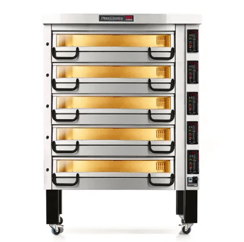 PizzaMaster PM 1125ED - 1100 Series Modular Deck Type Electric Pizza Bake Oven, Large-Format Baking Superior Heat Control , 5 Deck, Baking Surface 42"W x 42"D, 208/240V, 1/3 Phase, 14.3/15.5 kW