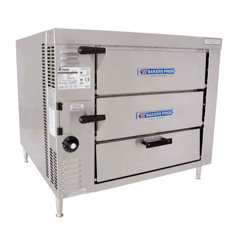 Bakers Pride GP51 Hearthbake Series Countertop Gas Pizza & Baking Oven, 2 Baking Chambers, Energy Efficient 40,000 BTUs, 43.8 Cubic Feet
