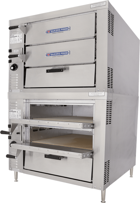 Bakers Pride GP52 Hearthbake Series Countertop Gas Pizza & Baking Oven, 4 Baking Chambers, Energy Efficient 80,000 BTUs, 43.8 Cubic Feet