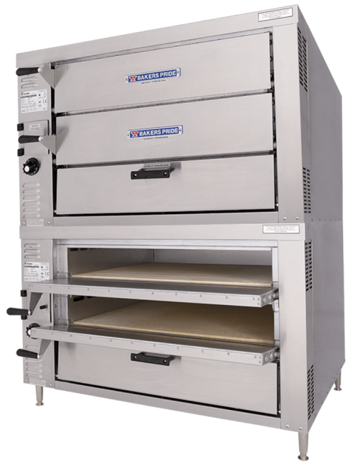 Bakers Pride GP62 Hearthbake Series Countertop Gas Pizza & Baking Oven, 4 Baking Chambers, Energy Efficient 90,000 BTUs, 43.8 Cubic Feet