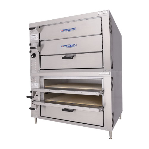 Bakers Pride Hearthbake GP62-HP Series Countertop Pizza Bake Oven, 4 Deck, 4 Chamber, Natural Gas