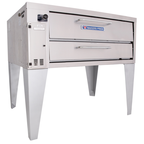 Bakers Pride Stubby-Shallow Deck Oven (4151), 8” Deck Height, 1 Deck, 1 Chamber, (54" x 24.5" Deck Size) Liquid Propane