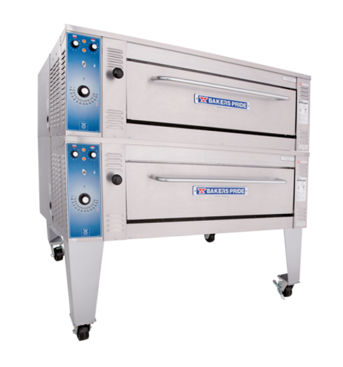 Bakers Pride EP-2-8-3836 EP Series Electric Pizza Deck Oven, 2 Deck, 2 Chamber 38" x 36" Deck Size 7" Deck Height  40 Cu/Ft