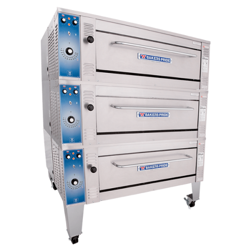 Bakers Pride EB-3-8-3836 EB Series Electric Baking Deck Oven, 3 Deck, 3 Chamber 38"x36" Deck Size, 8" Deck Height,40 Cu/Ft, 8000 Watts
