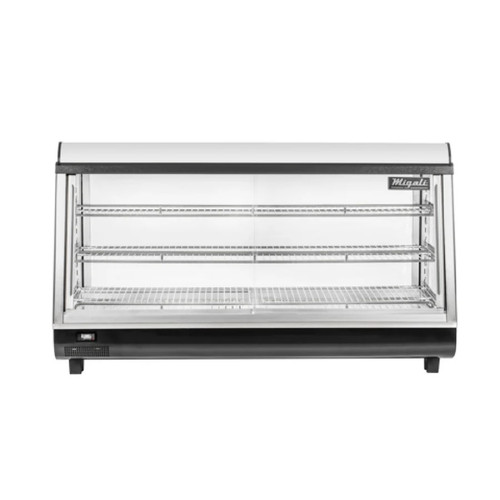 Migali C-HCT48-S - Competitor Series® 46.9" Wide Hot, Straight Glass Heated Countertop Display Case with Sliding Rear & Front Doors - 6.5 Cu/Ft