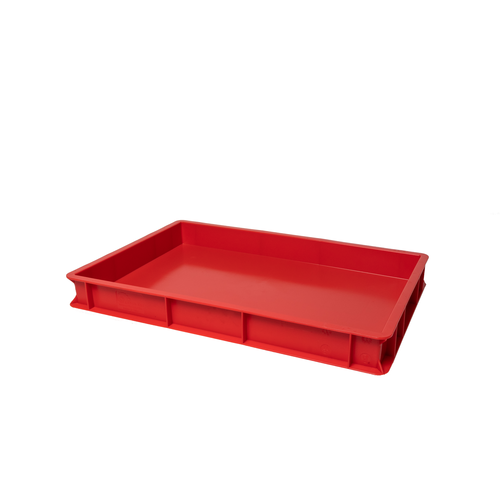 AMPTO VAS007R 23.63" x 15.75" Pizza Dough Box Stackable - Red