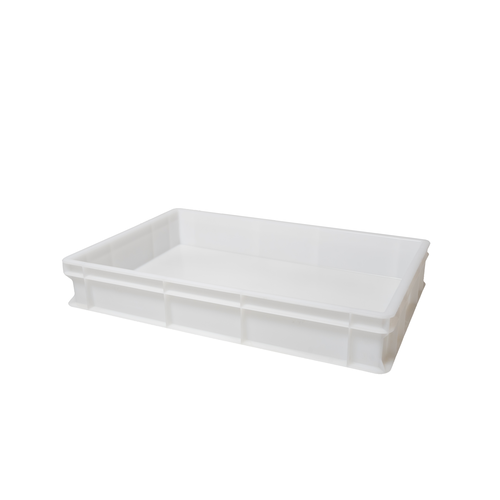 AMPTO VAS010W 23.63" x 15.75" Pizza Dough Box Stackable - White - 3.5"H