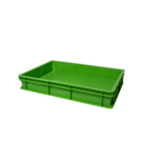 AMPTO VAS013G 23.63" x 15.75" Pizza Dough Box Stackable - Green - 5.13"H