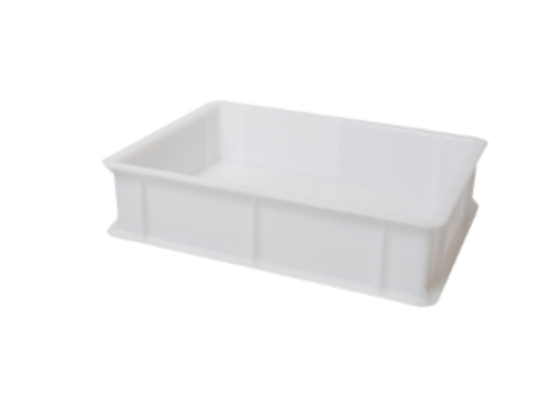 AMPTO VAS403010W 15.75" x 12.50" Pizza Dough Box - White - 3.5"H