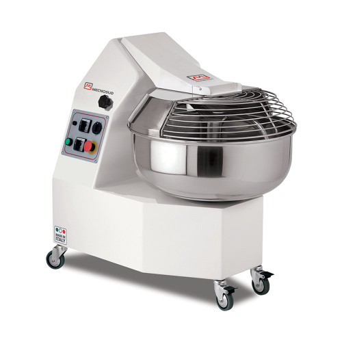 AMPTO FC35DUS Mecnosud 35"W Fork Dough Mixer 2-Speed 50.7 LB Flour Capacity, Fork Kneading Mixer Stainless Steel Bowl, 10.56 Gal (40 L), 7.3 Amps