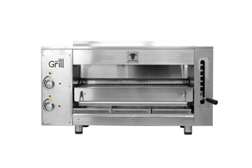 AMPTO WE GRILL & MORE "HEREFORD-G" Gas Overfire Broiler Infrared Burner - Single Deck Countertop High Temperature Steakhouse Broiler - Cooking Space 27.95"x14.72"