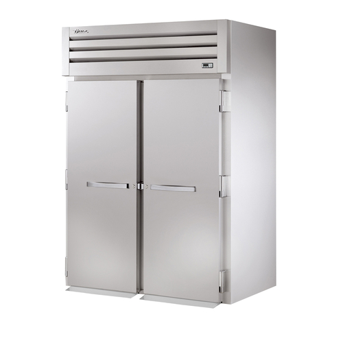 True STA2FRI-2S-HC - 68"W Spec Series® Commercial Two Section Roll-In Freezer, Full Solid Swing Doors, CPC Free Refrigerant 404A, Top Mount