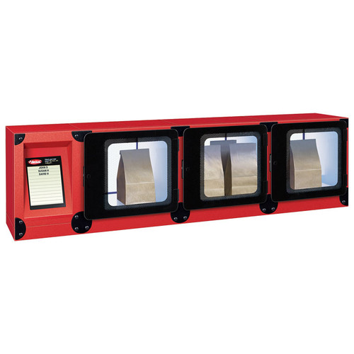 Hatco Flav-R 2-Go® F2G-22-C 4 Section Countertop Heated Pickup/Delivery Locker System – Commercial Restaurant Order Pickup Lockers - 551 Watts