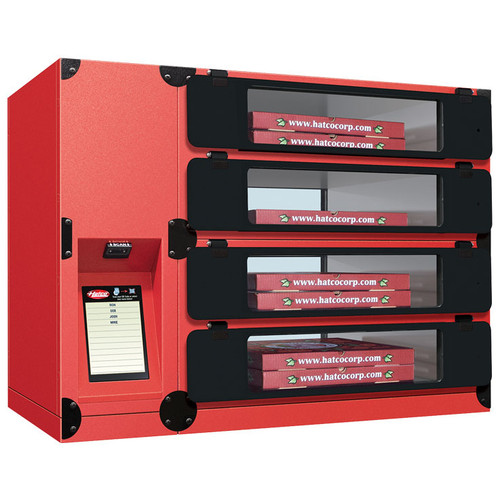 Hatco Flav-R 2-Go® F2GP-22-C 8 Section Countertop Pizza Locker System - 77.73"W Heated Pizza Pickup/Delivery Lockers for Restaurant Takeout & Delivery - 1057 Watts