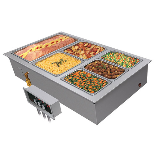 Hatco HWBLI-4 Drop-in Modular/Ganged Heated Well, Insulated, Top Mount Only 4 Pan - 3000 Watts