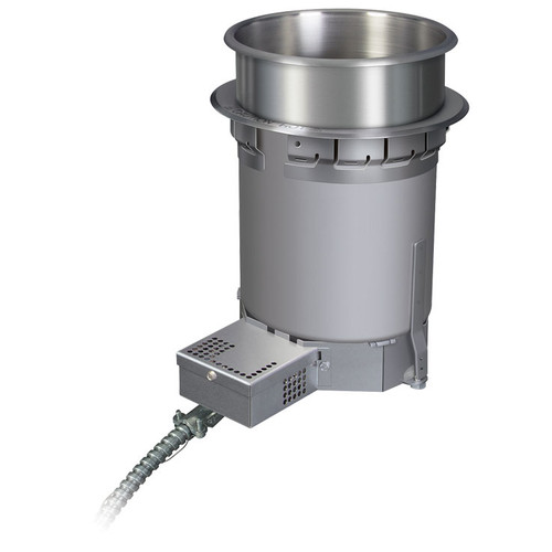 Hatco HWB-4QTD Drop in - Built-in 4 Qt Round Heated Well, Top Mount, Uninsulated w/Drain - 500 Watts