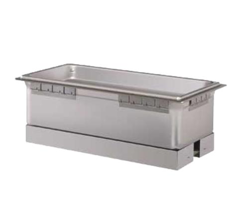 Hatco HWBHRN-FULD Built-in Full Size Heated Well, High Watt, Uninsulated, Top or Bottom Mount w/Recessed Corners, Infinite Control, UR Model w/Drain - 1650 Watts