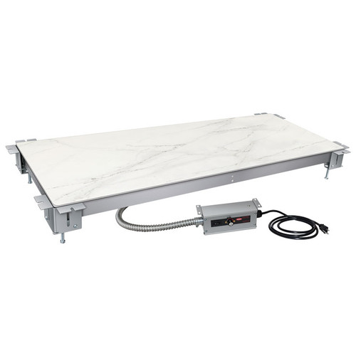 Hatco HSBF-SS-3618 Heated Shelf Built-in Flush with Simulated Stone 39"W x 21"D x 5.625"H - Drop-In Food Warmers with Thermostatic Control - 930 Watts