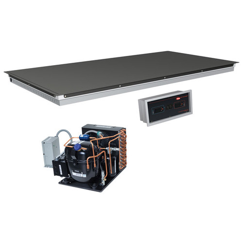 Hatco HCSBFR-48-F Hot/Cold Built-in Flush Shelf w/Aluminum Hardcoat, R-513A Refrigeration 48"W x 15.5"D Dual Temperature Display Unit - 450 Watts/710 Watts