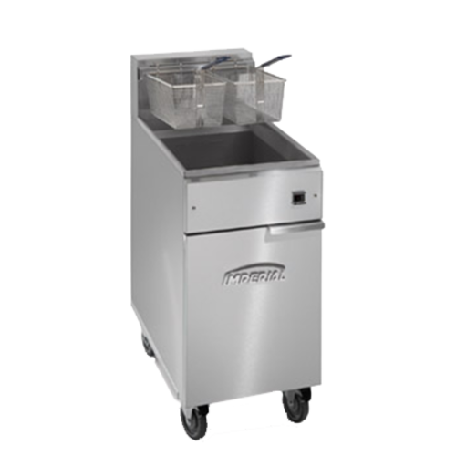 Imperial IFS-40-E Electric Fryer - 40 lb Commercial Deep Fryer, 14 kW Heating Elements, Stainless Steel Frypot, Thermostatic Control
