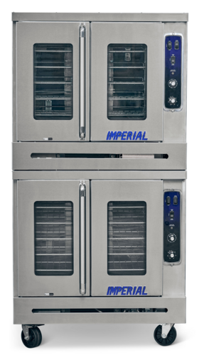 Imperial PCVE-2 38"W Electric Convection Oven - Turbo-Flow Air System, Stainless Steel, Programmable Controls - Double Deck - 22kW