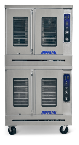 Imperial PCVG-2 38"W Gas Convection Oven Turbo-Flow Air System, Programmable Controls, Stainless Steel Double Deck - 140,000 BTU