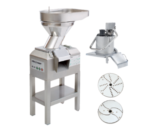 Robot Coupe CL60E2HEAD NODISC 2-Speed 2 Feed-Heads Continuous Feed Food Processor - Full Moon Pusher Feed (No Discs Included) - 208/240V, 3 Phase, 3HP