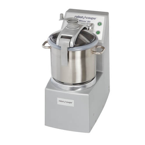 Robot Coupe BLIXER®20 2 Speed Commercial Food Processor/Blender Mixer, 5.5 HP Industrial Cutter Mixer, 20L Stainless Steel Bowl,208-240V, 1800 - 3600 RPM