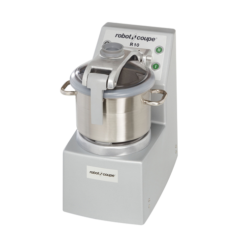 Robot Coupe R10U Ultra Vertical Cutter Mixer - 2 Speed Commercial Food Processor, 4.5 HP Industrial Food Cutter, 11.5L Stainless Steel Bowl with 4L Mini Bowl, 208-240V, 1800 - 3600 RPM