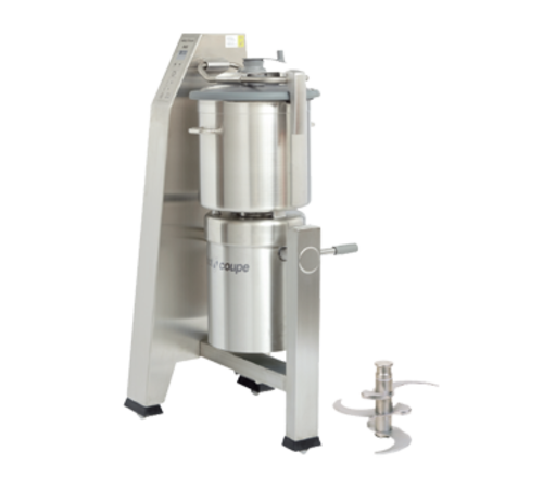 Robot Coupe R45T Vertical Cutter Mixer - 2 Speed Commercial Food Processor, 13.5 HP Industrial Food Cutter, 45L Stainless Steel Tilting Bowl, 208-240V, 1800 - 3600 RPM