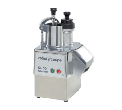 Robot Coupe CL50 Gourmet Continuous Feed Food Processor, Commercial Vegetable Preparation Machine, Multi-Cut Slicer Dicer Grater 1.5HP 425RPM