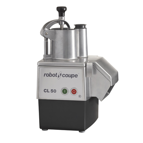 Robot Coupe CL50E Commercial Vegetable Preparation Machine, Continuous Feed Food Processor with 2 Discs - 1.5 HP 425 RPM