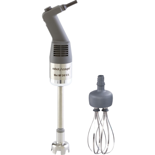 Robot Coupe MMP240COMBI Mini 10" Variable Speed Immersion Blender with 7" Whisk, Combi Commercial Power Mixer, Stainless Steel Shaft for Soups, Sauces & Emulsions - 290W