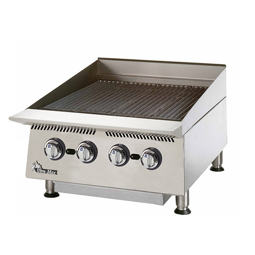 Star Mfg 8024CBB (or Equivalent) Gas Charbroiler 24 In Lava Rock/Ultra Max (STA8024CB)