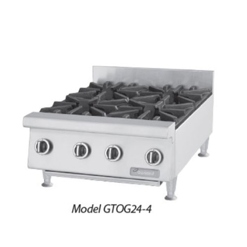Garland GTOG36-6 (or Equivalent) 36in Hd Gas Hotplate Cntrtp 30k Btu/6 Burners (GARGTOG366)