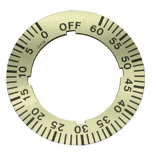 Garland 1314134 (or Equivalent) Dial Insert 0-60 Min. (221494)