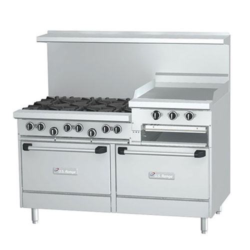 Garland U60-6R24RR (or Equivalent) 60in U Series Gas Range 301 K Btu/6 Burners (GARU606R24RR)