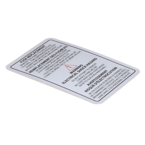 Garland 115269 (or Equivalent) Overlay Fuse Panel Cover Eng/F (N21445635)