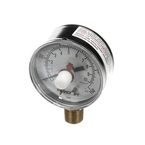 Multiplex 211907 (or Equivalent) Gauge 0-150 Psi 1/4npt B Tmmnt (N21701842)